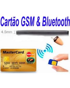 KIT Cartão GSM & Bluetooth com Ponto Eletrônico Espião