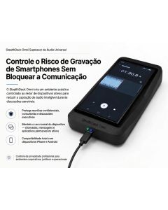 StealthDock Omni | Supressor de Áudio Universal contra Escutas