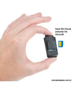 Super Mini Escuta Ambiental GSM Celular 