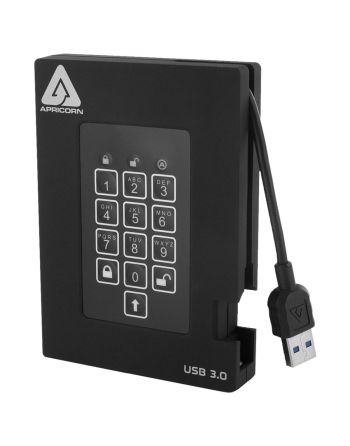 Disco SSD 1 TERABYTE Criptografado Fortaleza Aegis Apricorn - USB 3.0