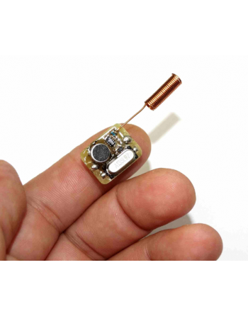Microfone UHF Transmissor espião ultra miniatura