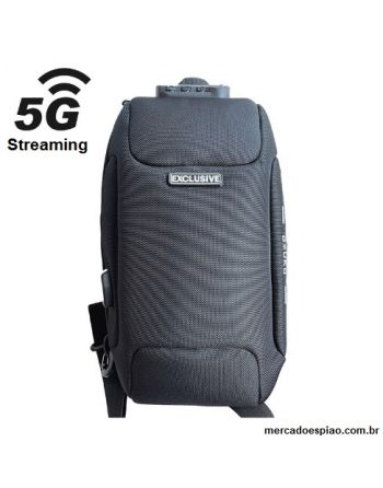 Câmera de mochila disfarçada de transmissão ao vivo 4G 5G Wi-Fi Livestreaming