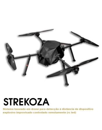 STREKOZA - Drone com sistema de segurança completo para detecção à distância