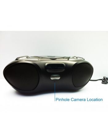 Caixa de Som Boombox c/ Micro Câmera Oculta 4K com DVR e Visualização Remota WiFi