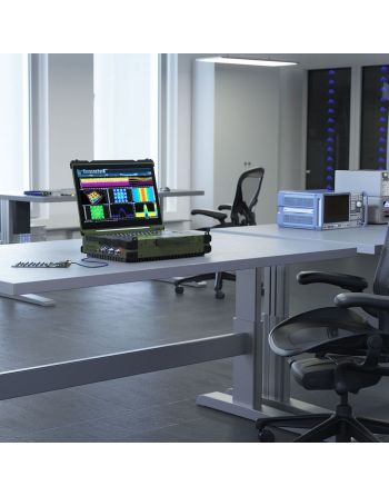Analisador de espectro externo SPECTRAN® V6 MIL 2000MA-6 Ultra-stable em tempo real com formato de laptop