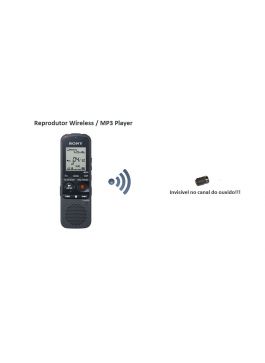 Reprodutor de áudio Wireless com Ponto eletrônico UHF
