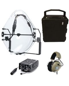 Kit Tático Microfone Parabólica Profissional 200M MIK