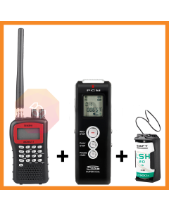 Kit de vigilância Wireless para espionagem Escuta, Scanner e gravador de voz