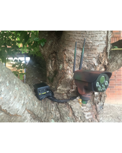 Câmera de caça ao ar livre Spy-MAX 4G PTZ 1080P HD 4G/LTE Acesso remoto PTZ Zoom óptico 10x  dia/noite