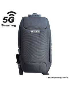 Câmera de mochila disfarçada de transmissão ao vivo 4G 5G Wi-Fi Livestreaming