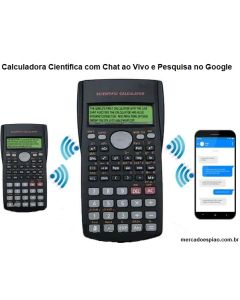 Calculadora científica Chat ao vivo e google search