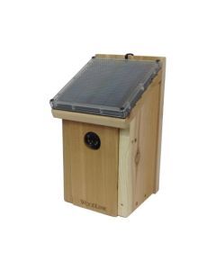 Casa de Passarinho movida a energia solar, câmera oculta de visão noturna com DVR e bateria