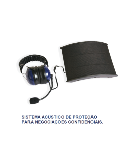 Sistema acústico de proteção para negociações confidenciais