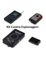 Kit Contra Espionagem - Detector de Escutas, Bloqueador de gravador Áudio, Detector De Micro Câmera