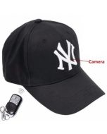 Boné com Micro Câmera Oculta 4G + Controle Remoto