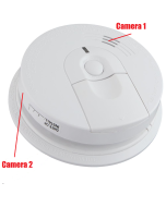 Câmera escondida no detector de fumaça DUAL Câmera remota WiFi