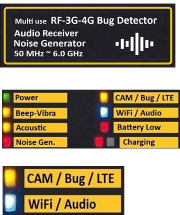 Detector e demodulador de escutas espiãs UHF FM